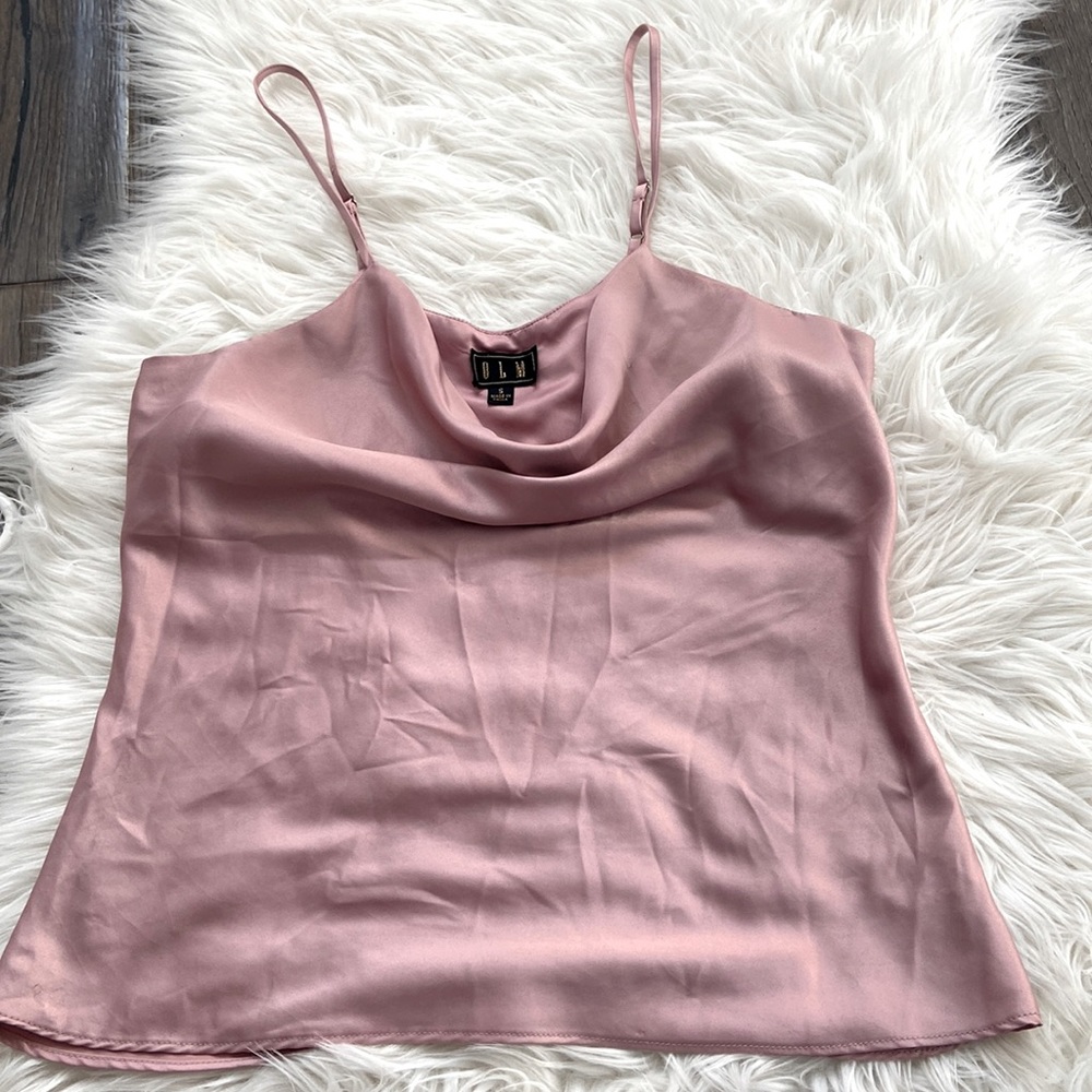 Crawl neck silk top